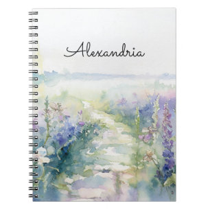 Blume für Wildlavender personalisieren Notizblock