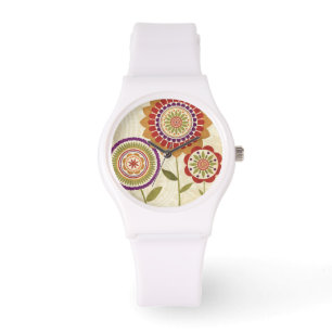 Blume für zeitgenössische Ereignisse Armbanduhr