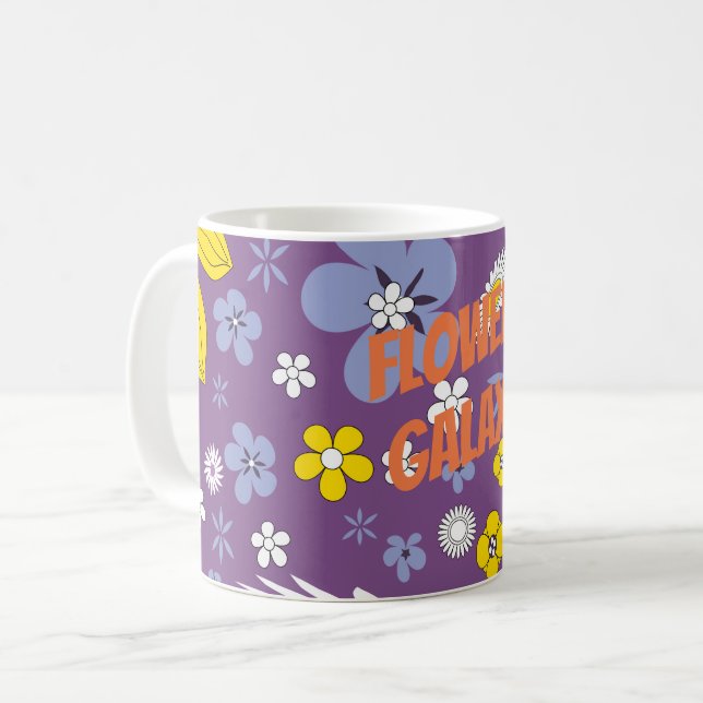 Blume Galaxy anpassen Kaffeetasse (Vorderseite Links)
