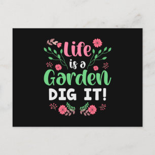 Blume Gardener Florist Pflanze Blume Geschenk Idee Postkarte