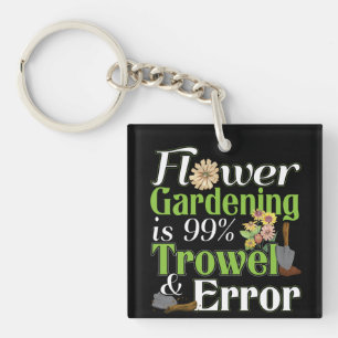 Blume Garening Trowel Error - Gardener Puff Schlüsselanhänger