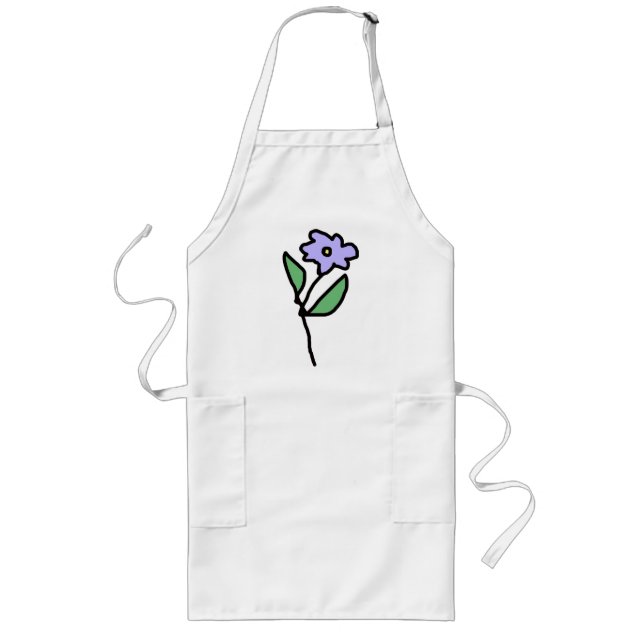 Blume - Garten Lange Schürze (Vorne)