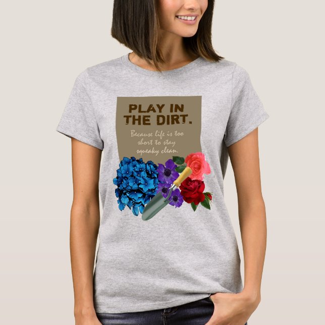Blume GARTENSPIEL IM SCHMECKEN T-Shirt (Vorderseite)