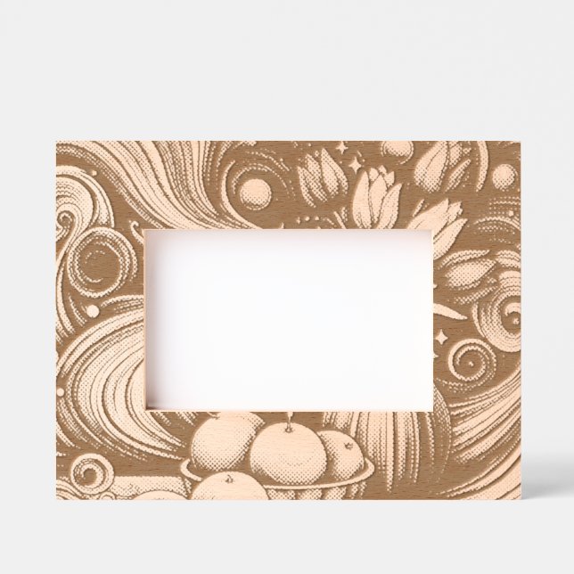 Blume Geätzte Rahmen (Vorderseite)