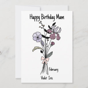 Blume Geburtstagskarte für Mama Karte