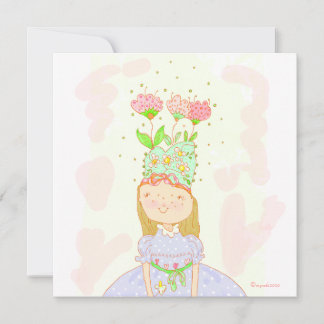 Blume Geburtstagsmädchen Party Einladung