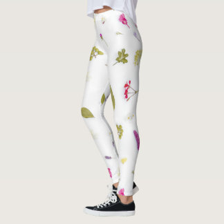Blume gedruckte Leggings