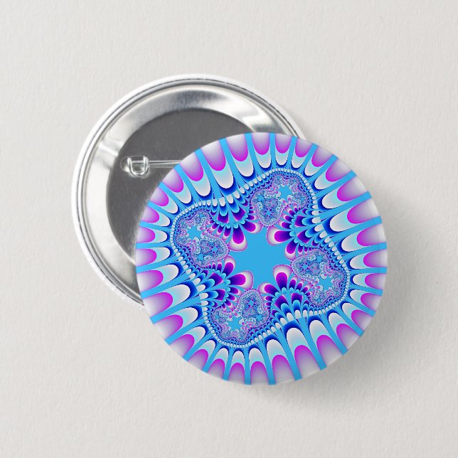Blume gefroren button (Vorne & Hinten)