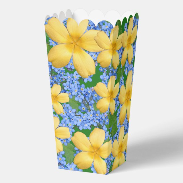 BLUME GELB UND BLAU GESCHENKSCHACHTEL (Rückseite)