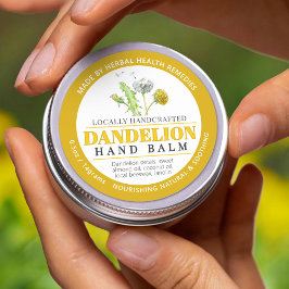 Blume Gelbbalsam-Zinn-Etikett Runder Aufkleber