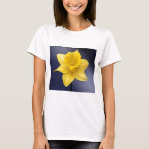 Blume Gelbe Narzisse Aquarellfarbe T-Shirt
