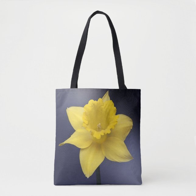 Blume Gelbe Narzisse Aquarellfarbe Tasche (Vorderseite)