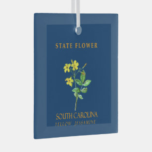 Blume Gelbhalbum (South Carolina Territory) Ornament Aus Glas