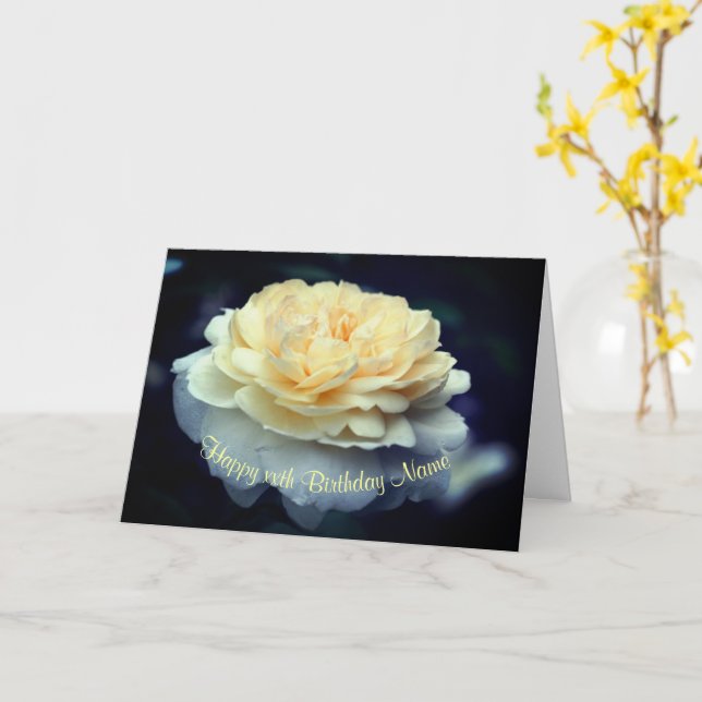 Blume Gelbschwanz Personalisiert zum Geburtstag Karte (Gelbe Blume)