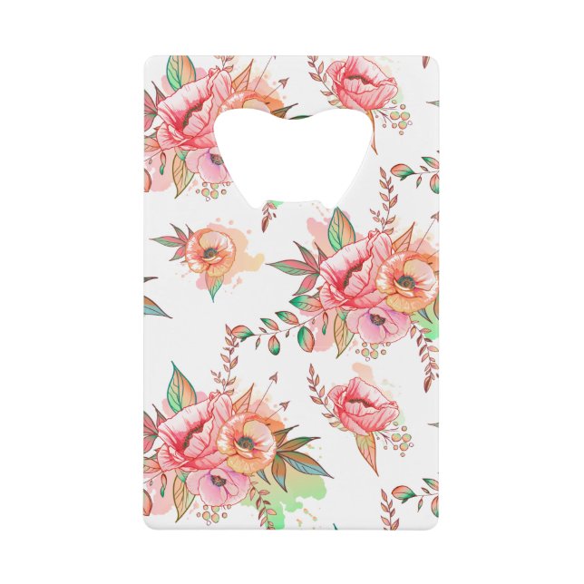 Blume Geldbeutel Flaschenöffner (Vorderseite)