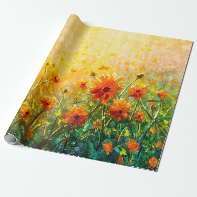 Blume Gemälde Gemälde Gemälde Gemälde Gemälde Geschenkpapier (Ungerollt)