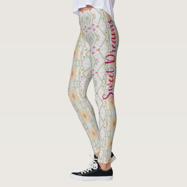 Blume Gemusterte Leggings (Links)