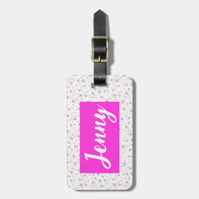 Blume Gepäckanhänger (Vorderseite vertikal)