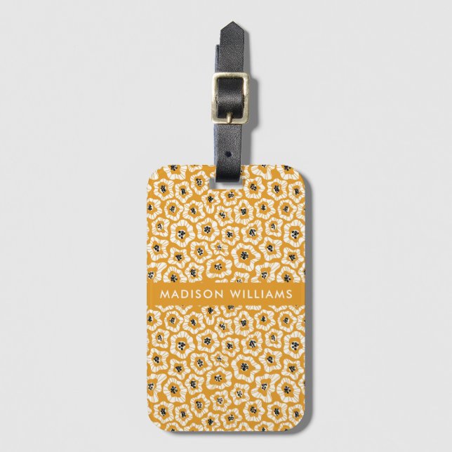 Blume Gepäckanhänger (Vorderseite Vertikal)