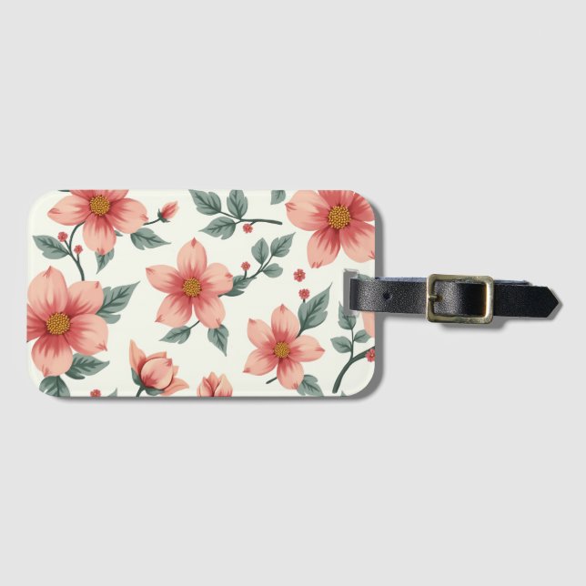 Blume Gepäckanhänger (Vorderseite (Horizontal))