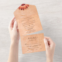 Blume Gerbera auf der Abstrakten Pfirsichhochzeit