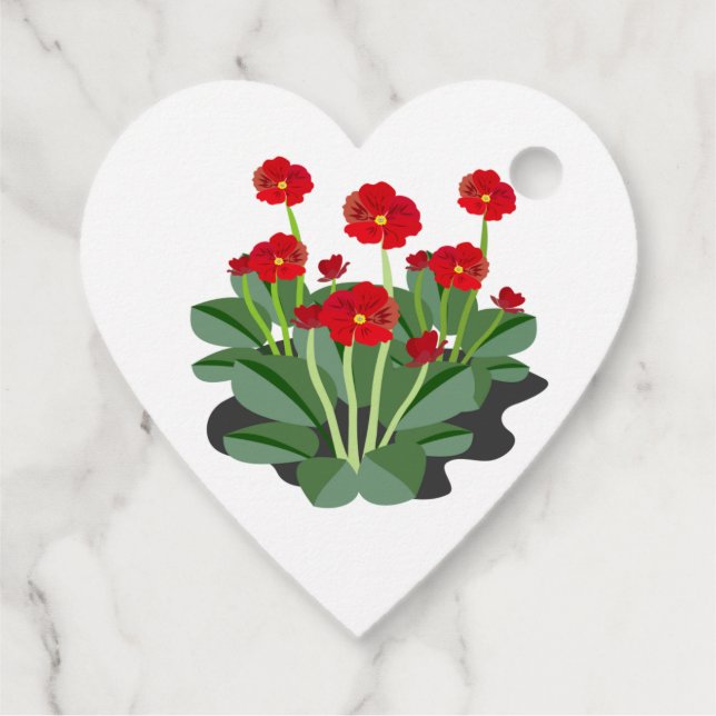 Blume Geschenkanhänger (Rückseite)