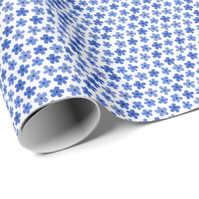 Blume Geschenkpapier (Rolleneckpunkt)
