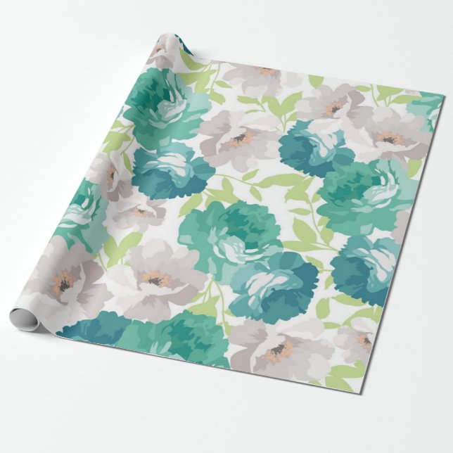 Blume Geschenkpapier (Ungerollt)