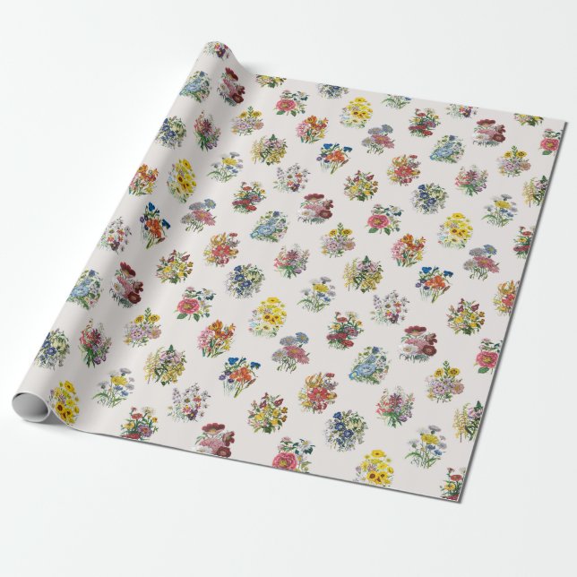 Blume Geschenkpapier (Ungerollt)