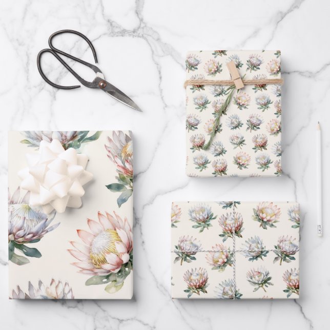 Blume Geschenkpapier Set (Vorderseite)