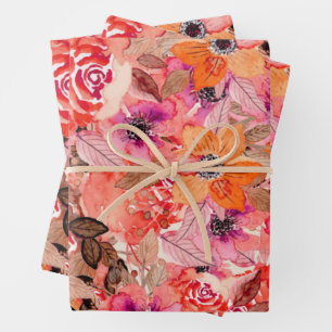 Blume Geschenkpapier Set