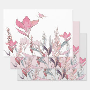 Blume Geschenkpapier Set