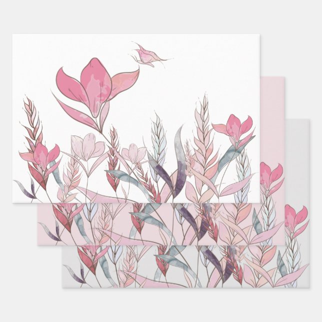 Blume Geschenkpapier Set (Set)