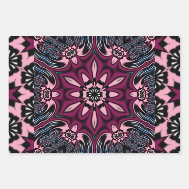 Blume Geschenkpapier Set (Vorderseite)