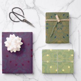 Blume Geschenkpapier Set