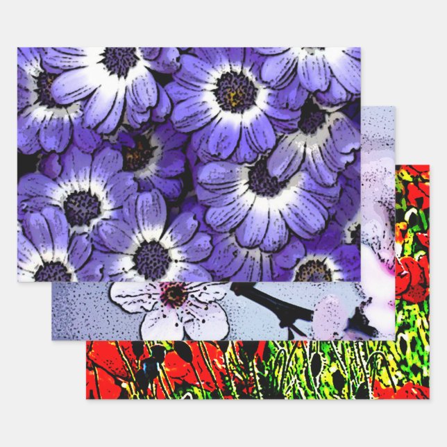 Blume Geschenkpapier Set (Set)