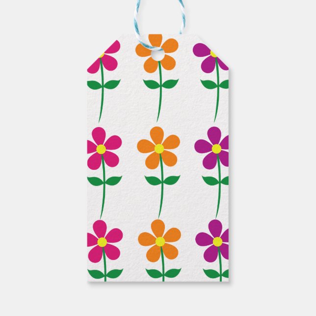 Blume Geschenktasten Geschenkanhänger (Rückseite)