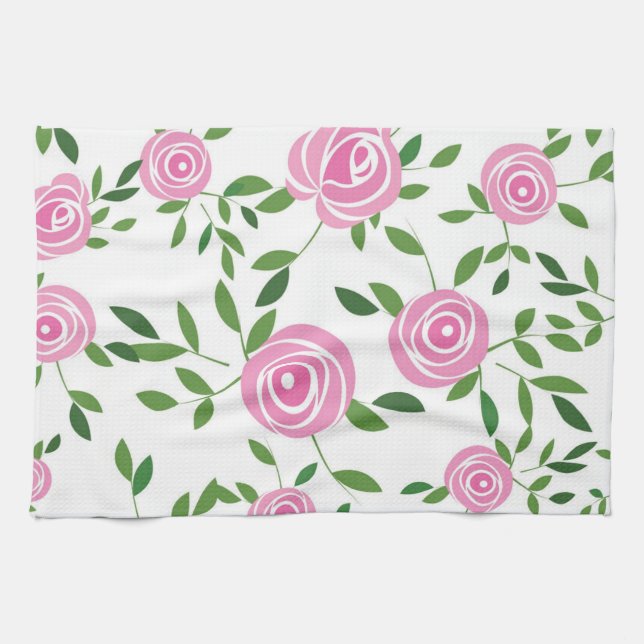Blume Geschirrtuch (Horizontal)