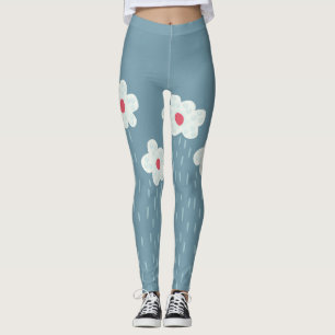 Blume gewinnen Springtime Blue Gloomy Spaß Leggings