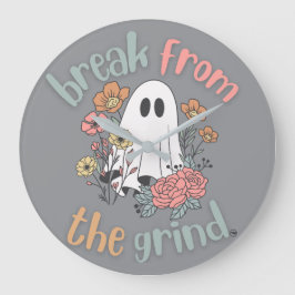 Blume Ghost BFTG-Uhr Große Wanduhr