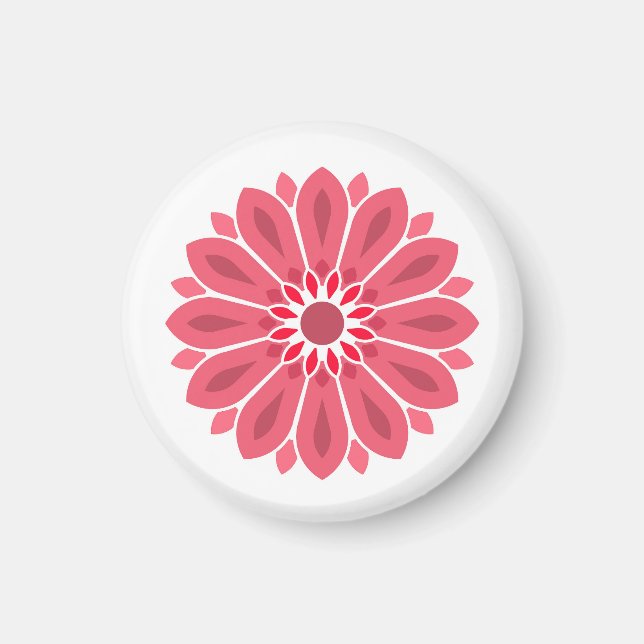 BLUME GIFT GIRLFRIEND EHEFRAU Freundin Magnet (Vorne)