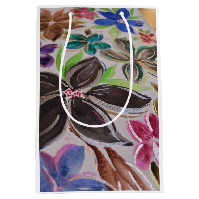 Blume Giftbag Mittlere Geschenktüte (Vorderseite)