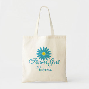 Blume Girl/ Blue Daisy Tragetasche