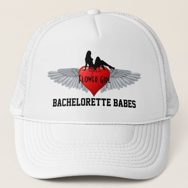 Blume Girl Junggeselinnen-Abschied Truckerkappe (Vorderseite)