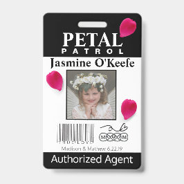 Blume Girl Petal Patrol Abzeichen Ausweis