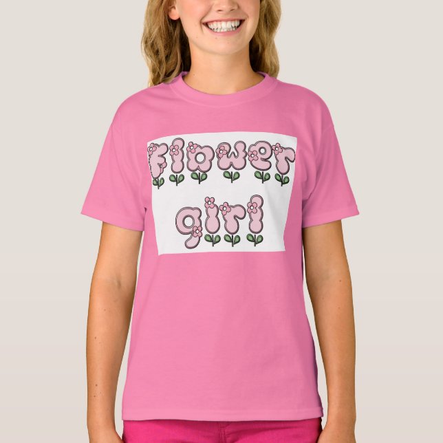 Blume Girl T - Shirt (Vorderseite)