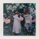 Blume Girls Paper Lanterns Vintag Painting Kids<br><div class="desc">Eigene, personalisierte, familienfreundliche Blume begeistern über 675 Stück Puzzle mit einem wunderschönen, bezaubernden, aufwändigen Vintagen Ölgemälde auf der Leinwand von John Singer Sargent, mit lilienfarbenen Nelkenmädchen und Papierlaternen, sowie Ihre Note / Grüße in einem eleganten Imitat Goldtypografie-Drehbuch. Aus robustem Karton gefertigt und auf Chipboard montiert, kommt Ihr Puzzle in individueller...</div>