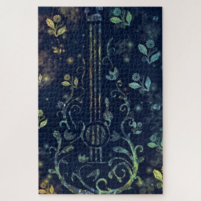 Blume Gitarre Kunst - Romantischer Klang (Vertikal)