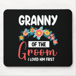 Blume glücklich Hochzeit Granny des Bräutigams, de Mousepad