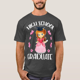 Blume glücklich Senior Girl High School Graduate C T-Shirt